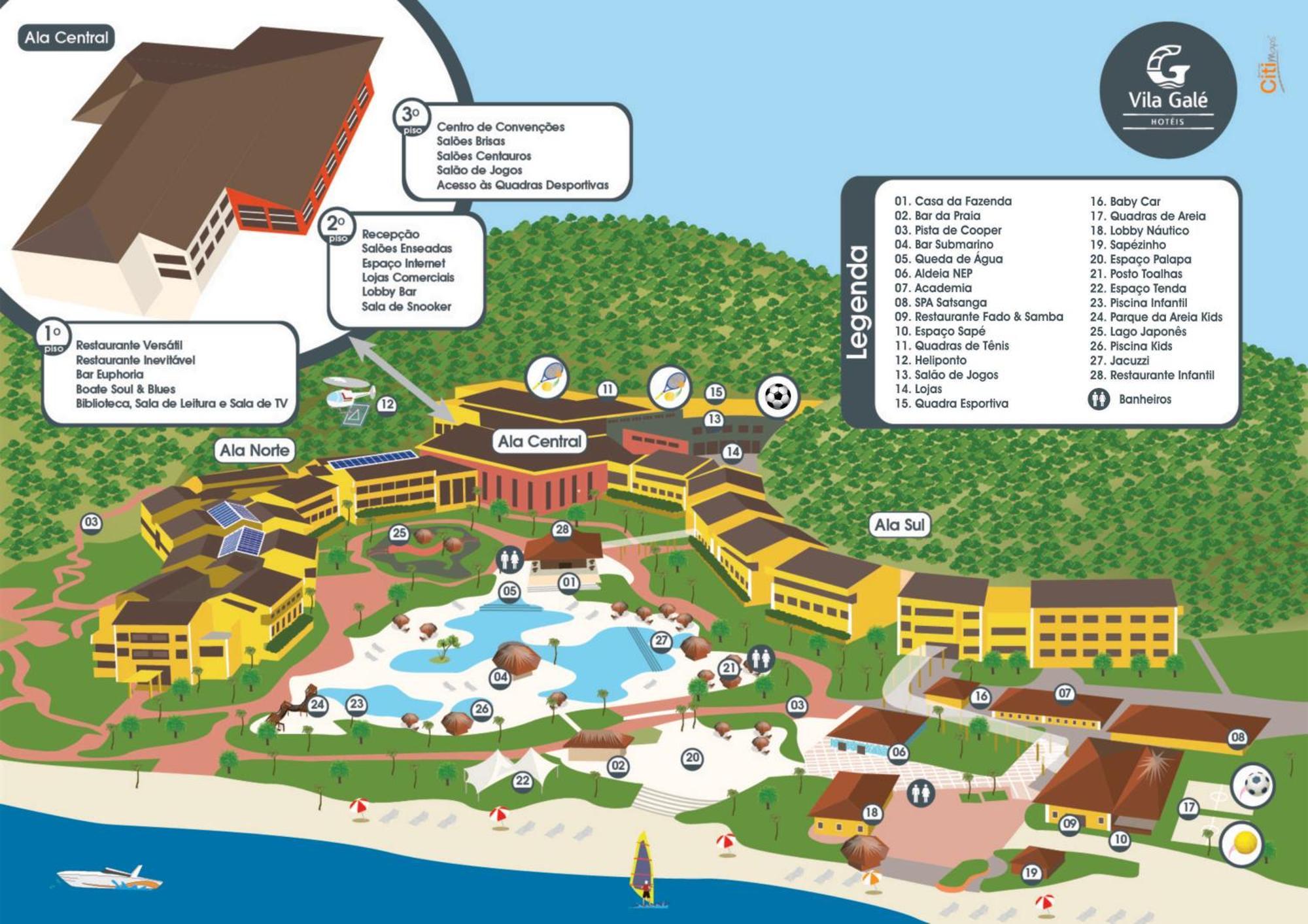 Vila Gale Eco Resort Angra Angra dos Reis Zewnętrze zdjęcie Map of the resort